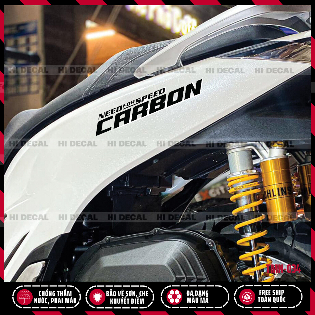 [1 chiêc] Tem sticker need for speed CARBON dán đa vị trí |TMN-034| Decal hình dán tại nhà chống nước chống phai màu
