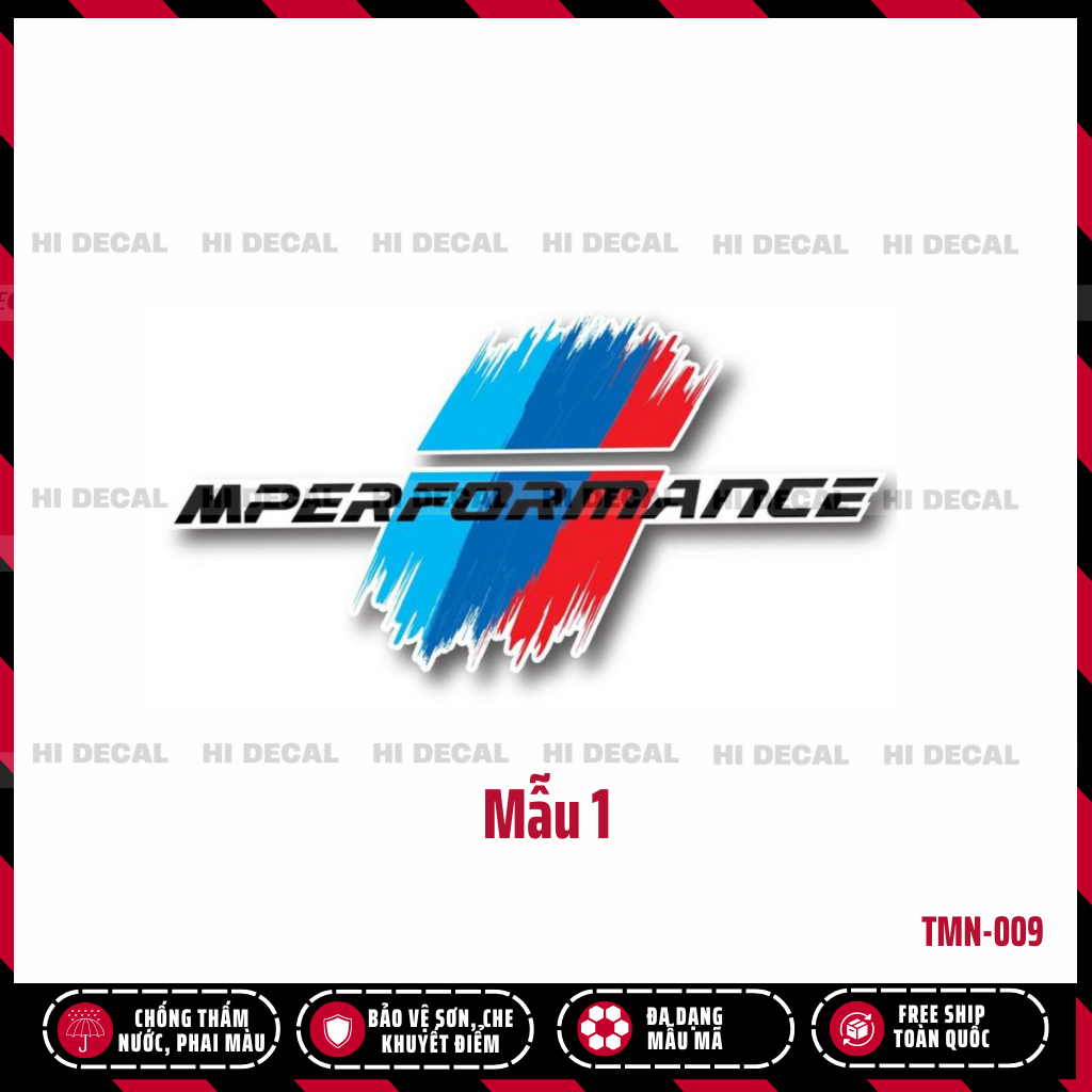 [2 chiếc] Tem performance 02 dán đa vị trí |TMN-033| Decal sticker dán tại nhà chông nước chống phai màu