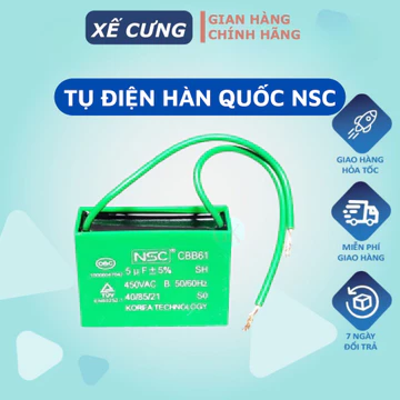 Tụ vuông xanh NSC ⚡️𝐅𝐑𝐄𝐄 𝐒𝐇𝐈𝐏⚡️ ,Tụ quạt vuông cho quạt ,máy bơm,quạt điều hòa ! BH 24 tháng !