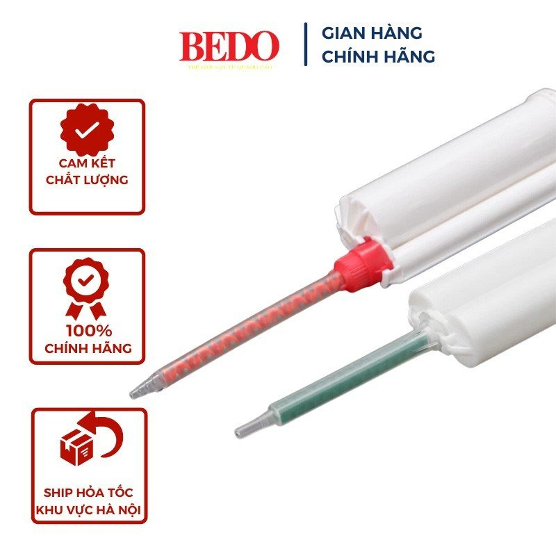 Combo 5 Ống trộn keo AB BEDO cho súng dán keo 2 thành phần - Phụ kiện trộn keo đều, kết dính cực tốt