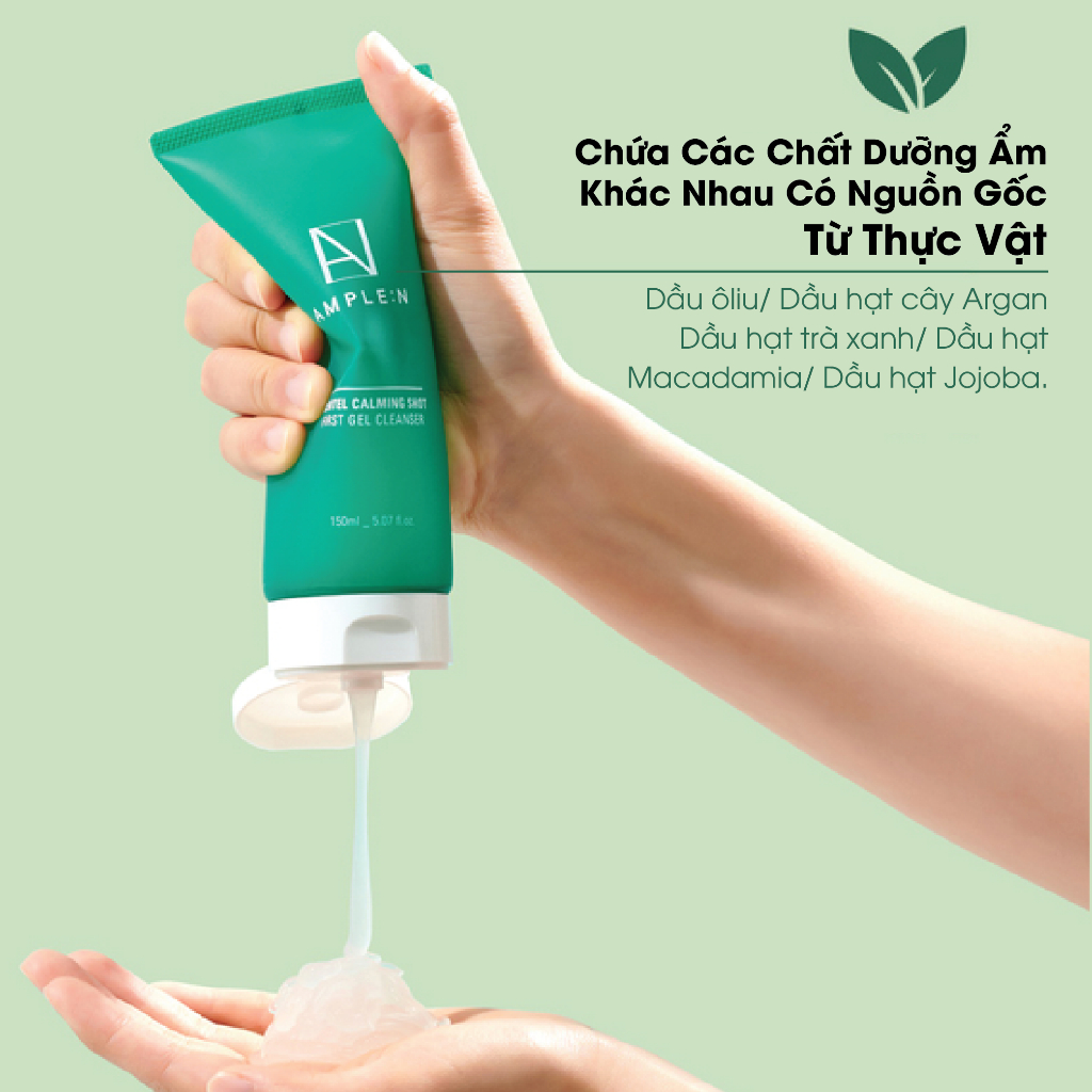 Ảnh Gel Rửa Mặt Cấp Ẩm Dịu Nhẹ AMPLE:N Centel Calming Shot First Gel Cleanser 150ml 3