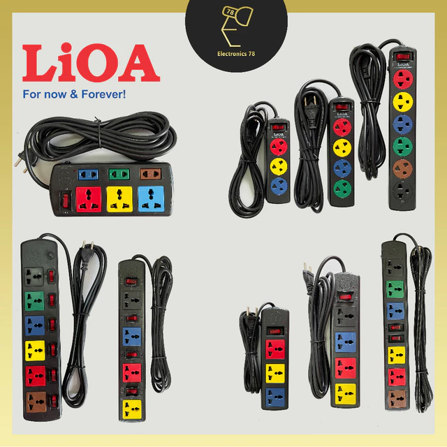 [Chính hãng] Ổ Cắm Điện Lioa, Ổ Cắm Có Dây, Ổ Cắm Chống Giật, Dây dài 3M - 5M