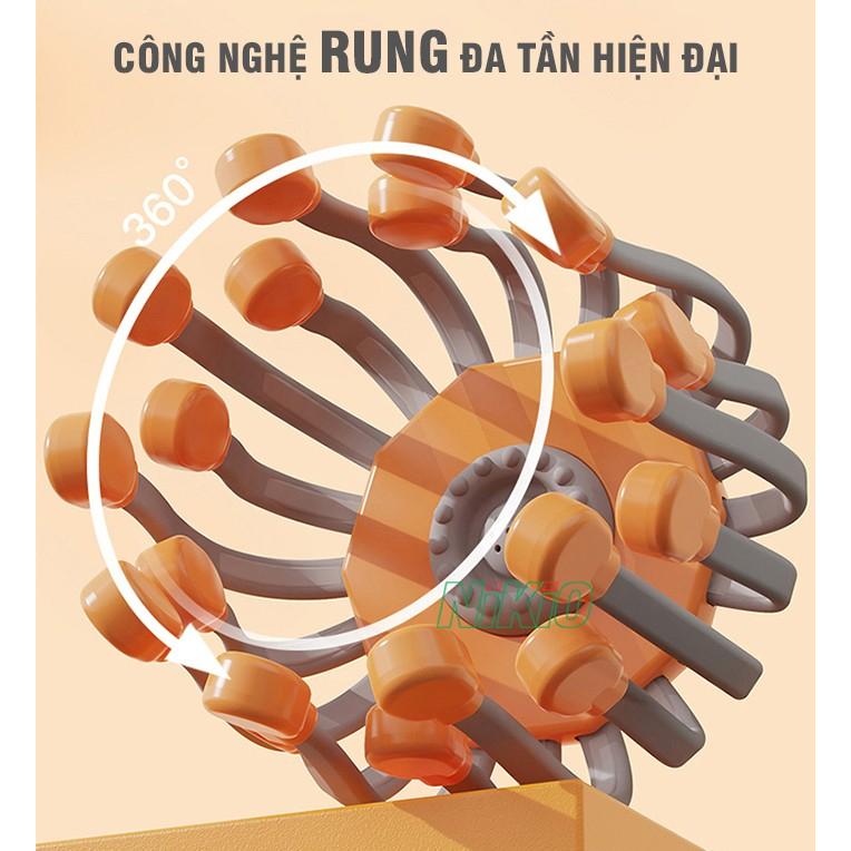 Máy massage đầu bạch tuộc 20 chân Nikio NK-113 - Massage thư giãn giảm đau nhức đầu, giảm stress