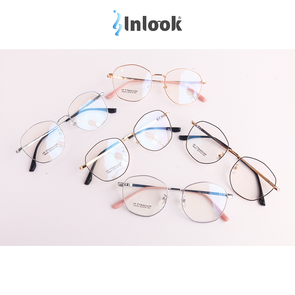 GỌNG KÍNH TITANIUM X6003 - BẢN TRÒN - INLOOK EYEWEAR | Shopee Việt Nam