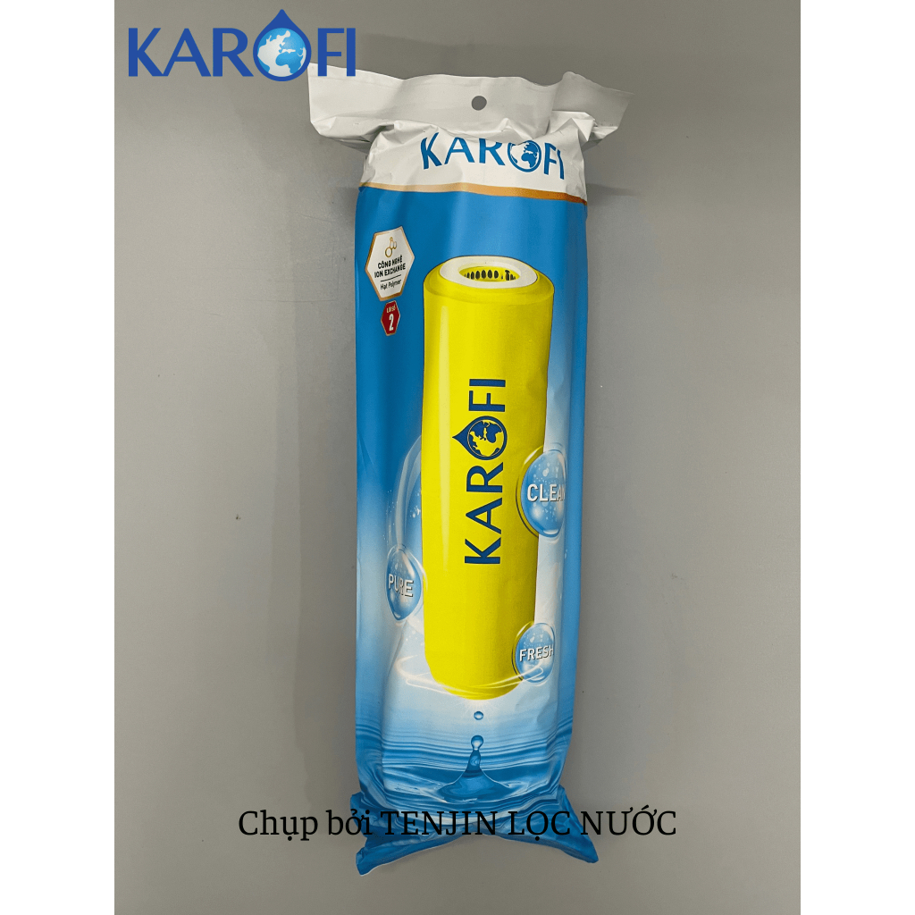 Combo 3 Lõi Thô 123 Smax Duo Karofi (Lõi 2 Cation To) Giúp Làm Mềm Nước Cứng, Lọc Sơ Bộ Và Bảo Vệ Màng RO