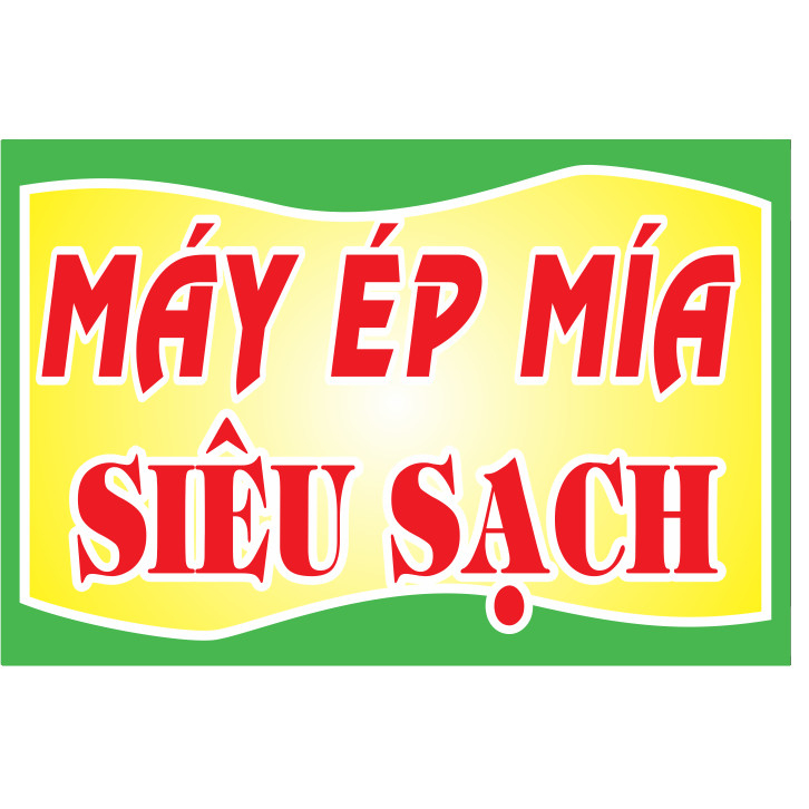 Đề can in nước mía siêu sạch bóc Dán Quầy Nước Mía, Tủ Mía, Máy Ép Mía chống nước nhiều kích thước giá siêu rẻ