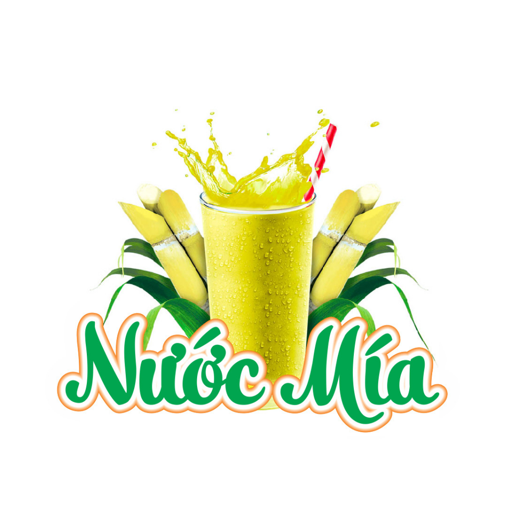 Sticker Decal Nước Mía, giải khát, kem bóc dán trang trí quán, tủ kính, xe bán hàng nhiều kích thước giá siêu rẻ