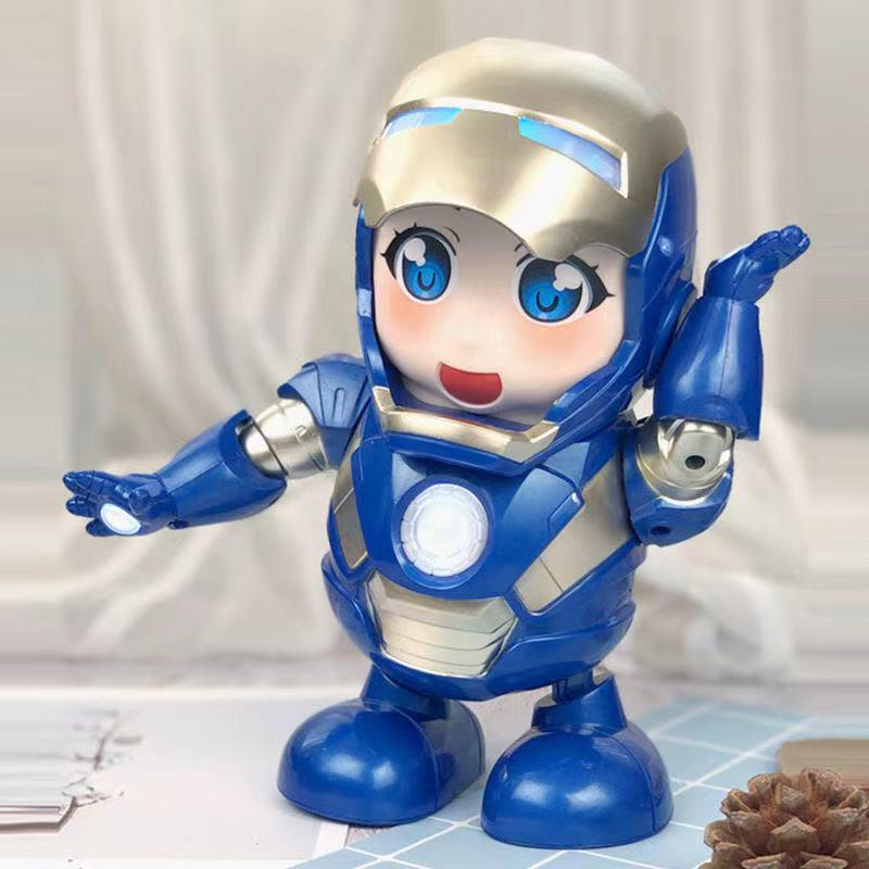Đồ Chơi Robot Người Sắt Iron Man Robot Nhảy Múa Có Nhạc Và Đèn Cho Bé Vui Nhộn - Đồ Chơi Cho Bé PUKAPI