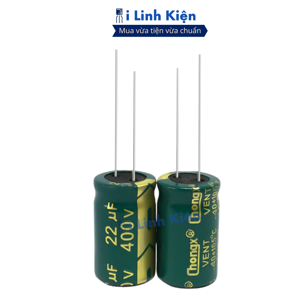 Tụ hóa 400V 22uF (5 tụ) tần số cao đảm bảo chất lượng ilinhkien