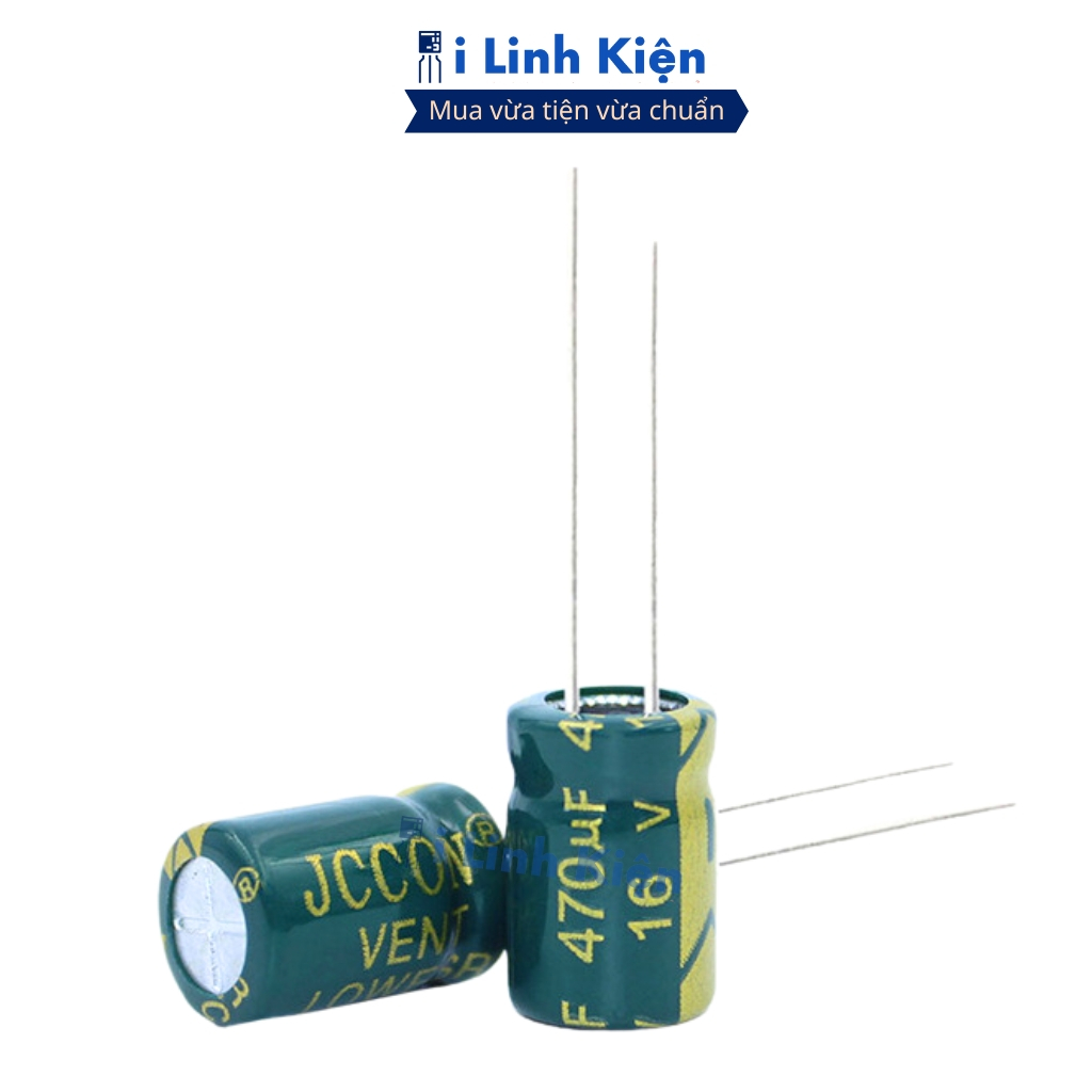Tụ hóa 470uF 16V (5 tụ) 8x12mm tần số cao chất lượng cao ilinhkien.