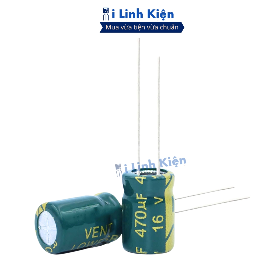 Tụ hóa 470uF 16V (5 tụ) 8x12mm tần số cao chất lượng cao ilinhkien.