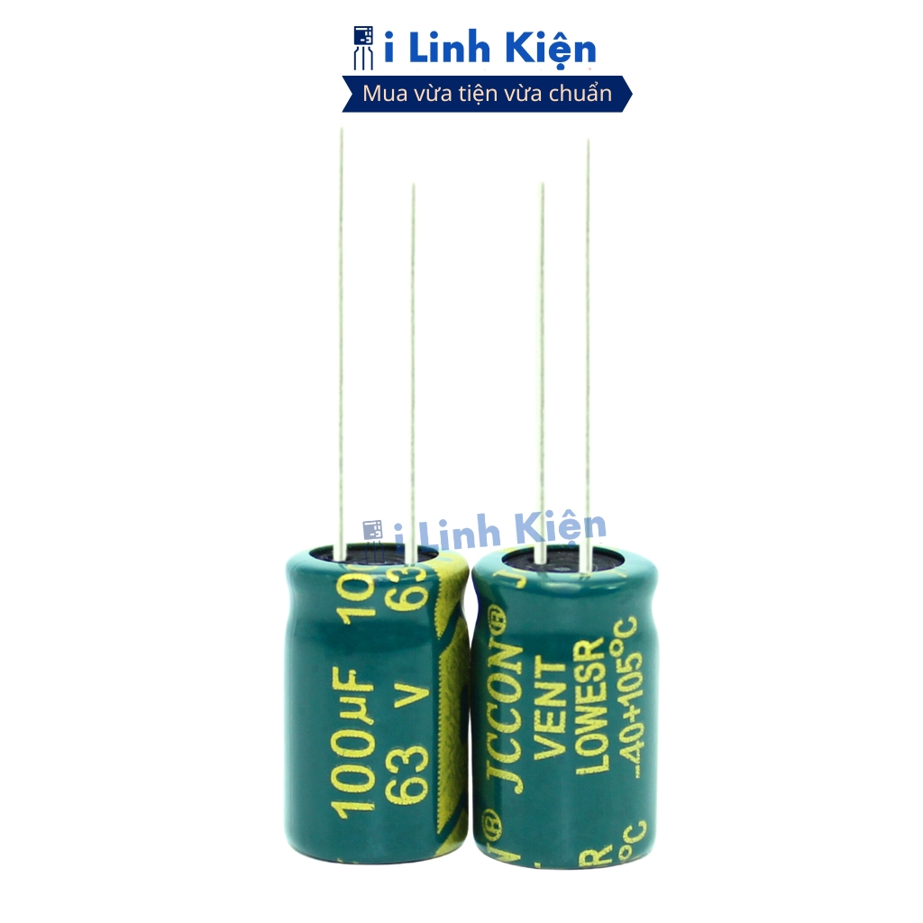 Tụ hóa 63V 100uF (5 tụ) kích thước 8x12mm tần số cao đảm bảo chất lượng ilinhkien.