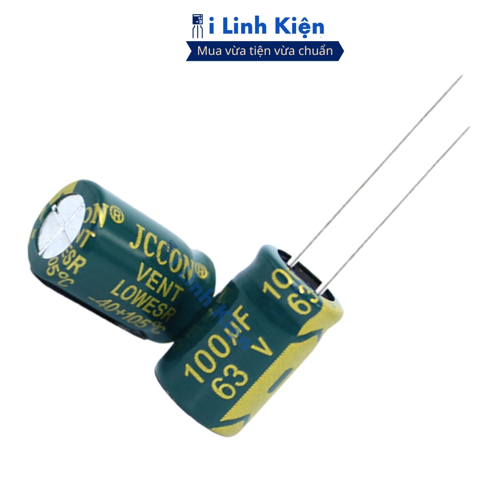 Tụ hóa 63V 100uF (5 tụ) kích thước 8x12mm tần số cao đảm bảo chất lượng ilinhkien.