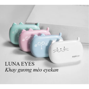 Khay gương mèo/thỏ eyekan kèm dụng cụ đeo lens