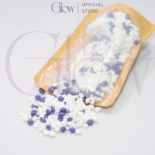 Sáp Wax Lông Mix Lavender + Sữa Dừa Túi 100gr Chuyên Dùng Wax Bikini, Nách GLOWWAXING CHE TÊN