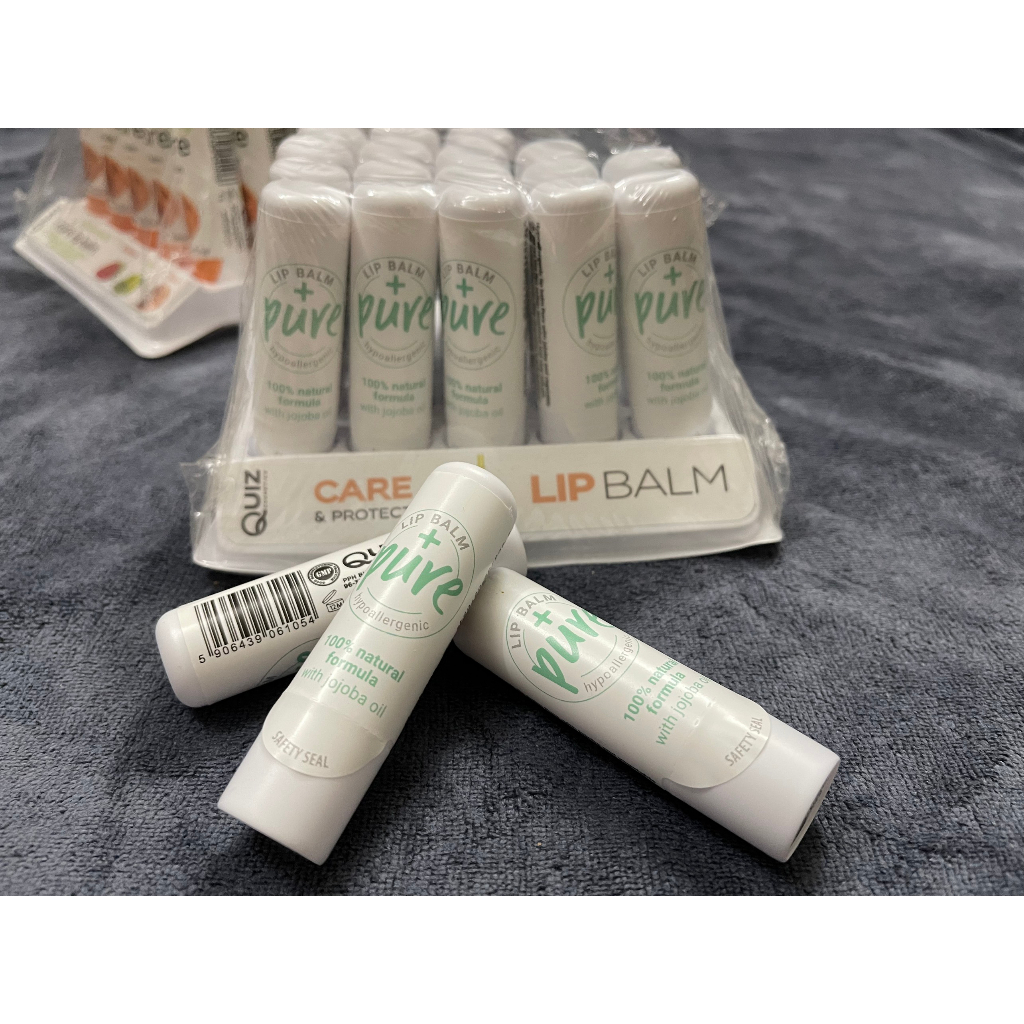 Son Dưỡng Môi Quiz Lip Balm Pure Hương Dầu Oliu Hàng Chuẩn Made in EU