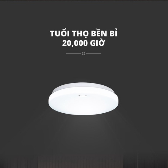 Ảnh Đèn ốp trần nổi Panasonic Simple Ceiling 1G 2G đơn sắc, đổi màu Công suất 12W/18W tuổi thọ 25000 giờ 4