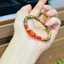 Vòng tròn đơn bằng trầm hương tốc8mm tự nhiên mix Charm Omani đủ màu-Thanh lịch-Tự nhiên và Đep-Trầm hương Hôi An