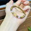Vòng tròn đơn bằng trầm hương tốc8mm tự nhiên mix Charm Omani đủ màu-Thanh lịch-Tự nhiên và Đep-Trầm hương Hôi An