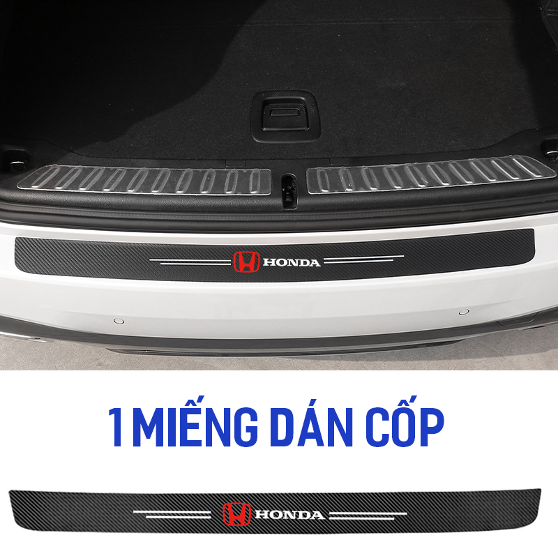 Miếng dán vân carbon nẹp cửa chống trầy xước bậc lên xuống oto xe hơi Honda Brio,City,Civic,HR-V,CR-V,Accord,Jazz