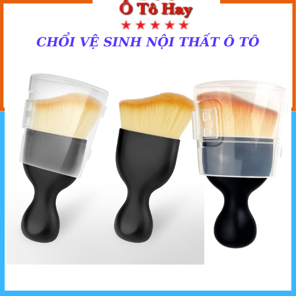 Chổi quét mini đầu cong sợi lông mềm dùng vệ sinh nội thất ô tô, bảng ...