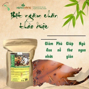 Thảo dược ngâm chân, bột ngâm chân thảo dược giúp ngủ ngon, giảm đau nhức, tê chân Hunahome
