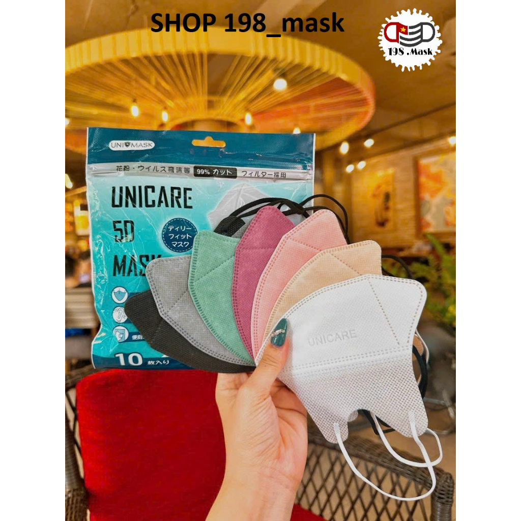 THÙNG 100 CÁI KHẨU TRANG 5D UNIMASK CHÍNH HÃNG KHÁNG KHUẨN CAO | Shopee ...