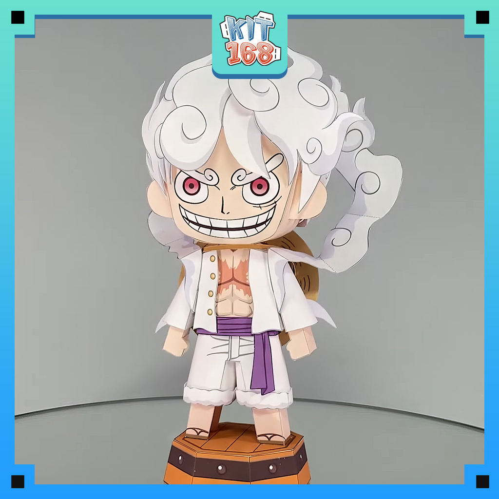 Mô hình giấy Anime Game Chibi Luffy Gear 5 Nika ver 13 - One Piece ...