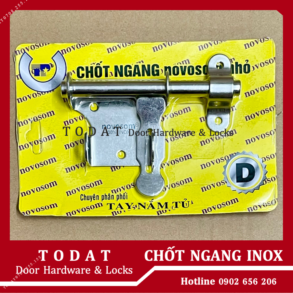 Chốt Ngang INOX chữ D, Chốt cài cửa Inox có khoen móc ổ khóa | Shopee ...