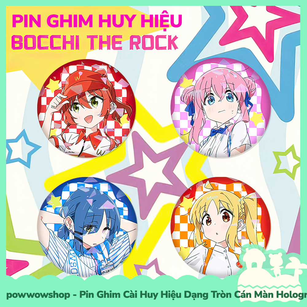 [Sẵn VN - Hỏa Tốc] Huy Hiệu Pin Ghim Dạng Tròn 58mm Cài Áo / Túi / Balo ...