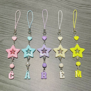 Móc Khóa 𝑭𝒂𝒏𝒄𝒚 𝑪𝒖𝒔𝒕𝒐𝒎 𝑲𝒆𝒚𝒄𝒉𝒂𝒊𝒏𝒔 - Dây đeo Điện Thoại Custom Theo Tên Keyring Nhiều Màu