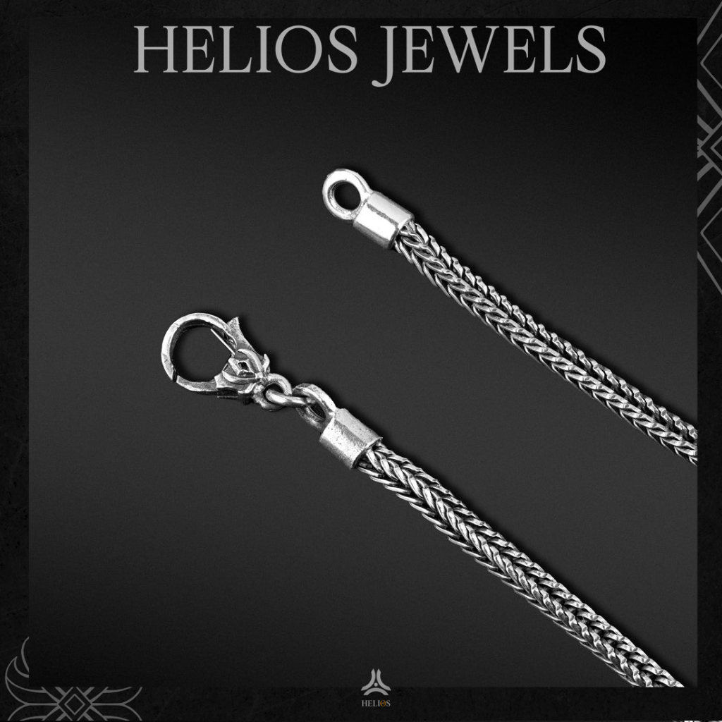 Ảnh Vòng tay bạc nam, nữ HeliSilver Eden x Lotus Helios Original S925 2