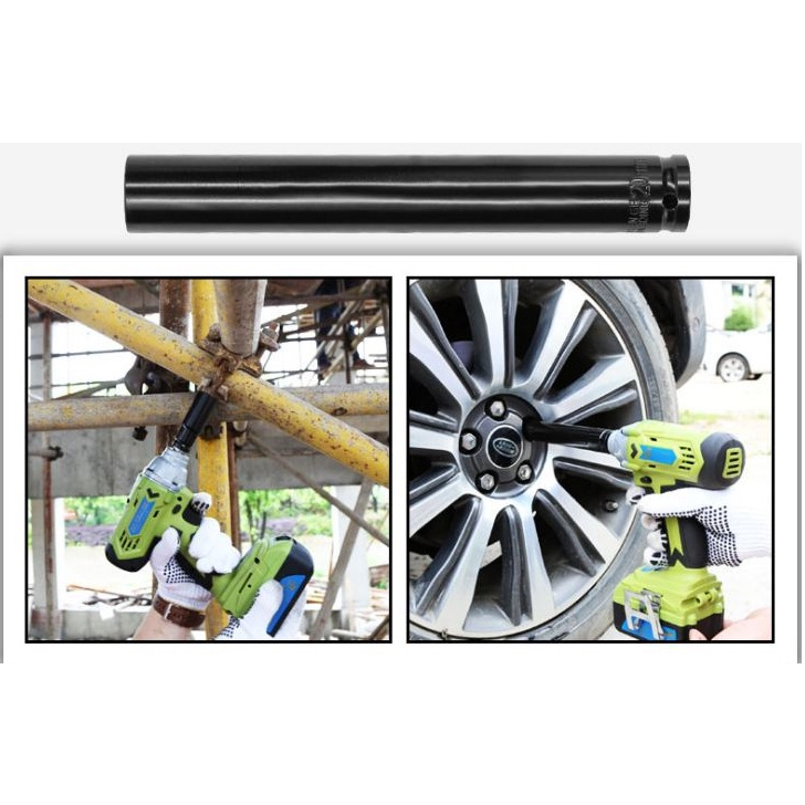Bộ 10 đầu khẩu, đầu túyt Cao Cấp dùng cho máy siết bulong 1/2 8-24mm