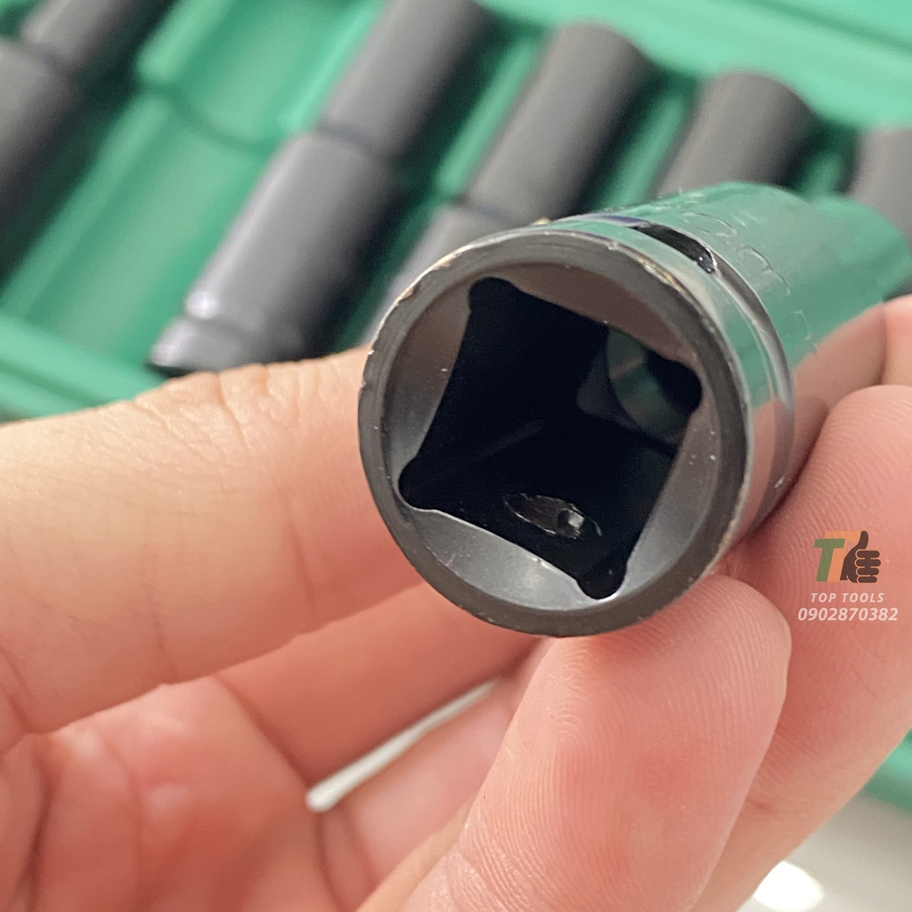 Bộ 10 đầu khẩu, đầu túyt Cao Cấp dùng cho máy siết bulong 1/2 8-24mm
