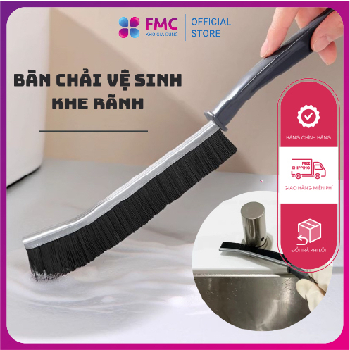 Combo 3 Bàn Chải Vệ Sinh Khe Rãnh Cửa Sổ / Khe Rãnh Nhà Bếp / Nhà Vệ Sinh Cứng Tay Cầm Dài Đa Năng