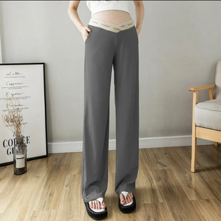 Quần bầu ống suông Tăm Thái, Cạp Chéo co dãn thoải mái cho Mom