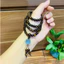 Vòng tay bằng trầm hương sánh chìm 6ly 108 hạt mix charm hoa mẫu đơn đá Aqua.