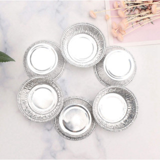 Set 100 chiếc chén giấy bạc size 11cm tròn nướng bánh, nướng trứng không nắp 225ml