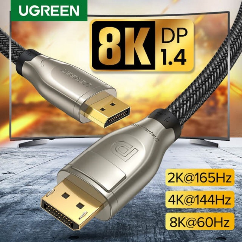 Dây Cáp Displayport 1.4 Ugreen 60844 80724 Chính Hãng DP112 (8K@60Hz x ...