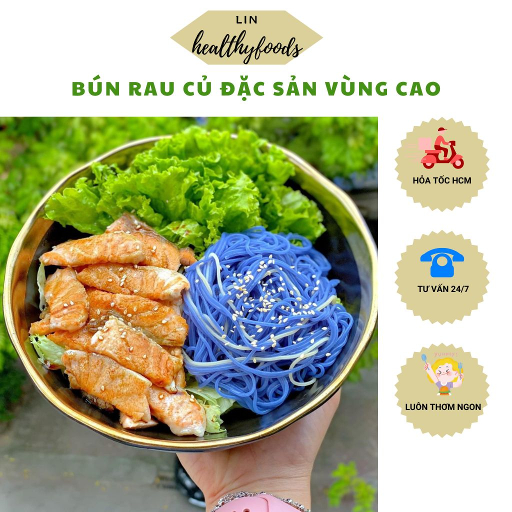 Bún Rau Củ Bí Đỏ, Bún Gấc, Bún Lá Cẩm Ngũ Sắc 500gr | Shopee Việt Nam