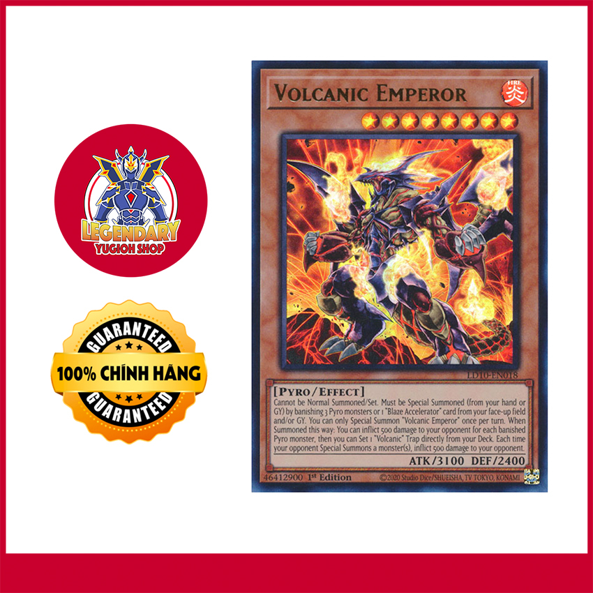 Yugioh 5ds Yu-Gi-Oh! Volcanic Deck - 40 Cards, Tournament Ready Budget Deck  With Emperor & Trooper