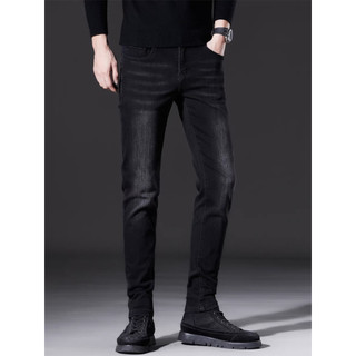 Quần Jean Skinny Nam Wash thời trang Siêu Co Giãn Màu Xám đen Avocado, Quần Bò Jeans Cao Cấp Nam Bigsize B30