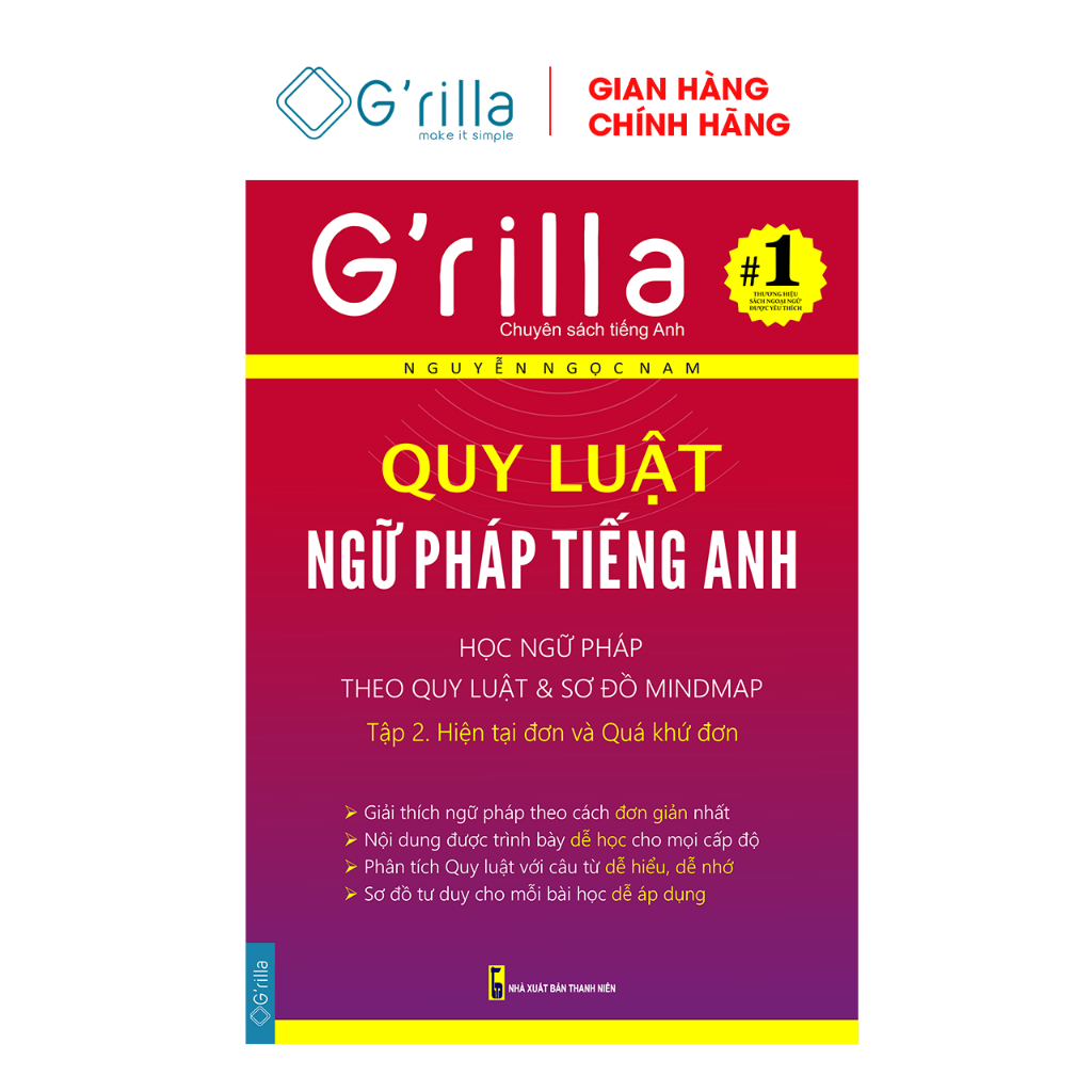 Ảnh Sách Quy luật ngữ pháp tiếng Anh Grilla Tập 2. Thì hiện tại đơn & Quá khứ đơn 1