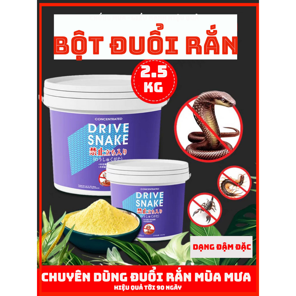 [HỎA TỐC]Thuốc bột đuổi rắn rết Nhật Bản 2.5kg thảo dược hiệu quả đuổi ...