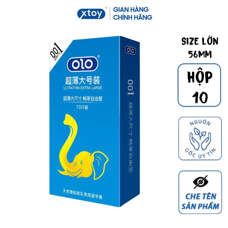 Bao cao su OLOL XL size lớn 56mm, siêu mỏng, hộp 10bcs - olo china ...