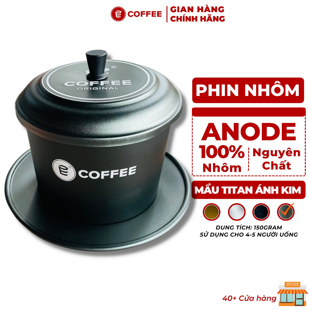 Phin nhôm pha cà phê cỡ lớn phủ Anode chất lượng cao với thiết kế đẹp ...