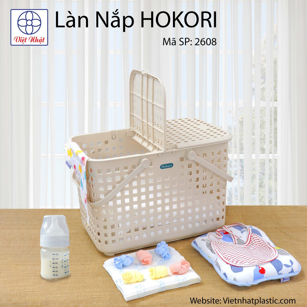 Làn Nắp Hokori Đựng Đồ Đa Năng Chính Hãng Việt Nhật (2608)