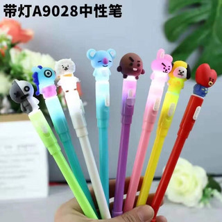 Bút gel cute có đèn ( hộp 12 chiếc)