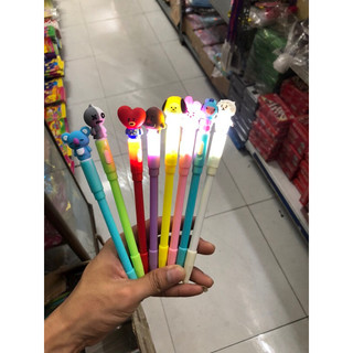 Bút gel cute có đèn ( hộp 12 chiếc)