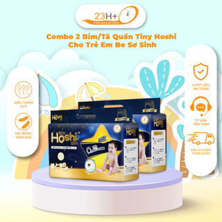 (XẢ KHO)Combo 2 Bỉm/Tã Quần Tiny Hoshi Cho Trẻ Em Bé Sơ Sinh Size M44/L42/XL38/XXL36/XXXL34/XXXXL32